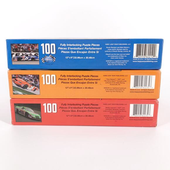 NASCAR Mark Martin Tony Stewart Bobby Labonte set of 3 unopened puzzles - Picture 6 of 10